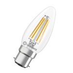 Ledvance Classic LED B22 Kaars Filament Helder 3.4W 470lm - 827 Zeer Warm Wit | Vervangt 40W