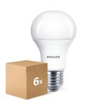 Voordeelpak 6x Philips CorePro LED Lamp E27 Peer Mat 10W 1055lm - 830 Warm Wit | Vervangt 75W