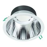 Philips LED Downlight Coreline DN142B Aluminium Wit 9.8W 1200lm 60D - 840 Koel Wit | Zaagmaat 155mm - IP20 - UGR<19