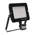 Ledvance LED Breedstraler Compact Zwart 50W 4500lm 100D - 830 Warm Wit | IP65 - Symmetrisch - Bewegings- en lichtsensor
